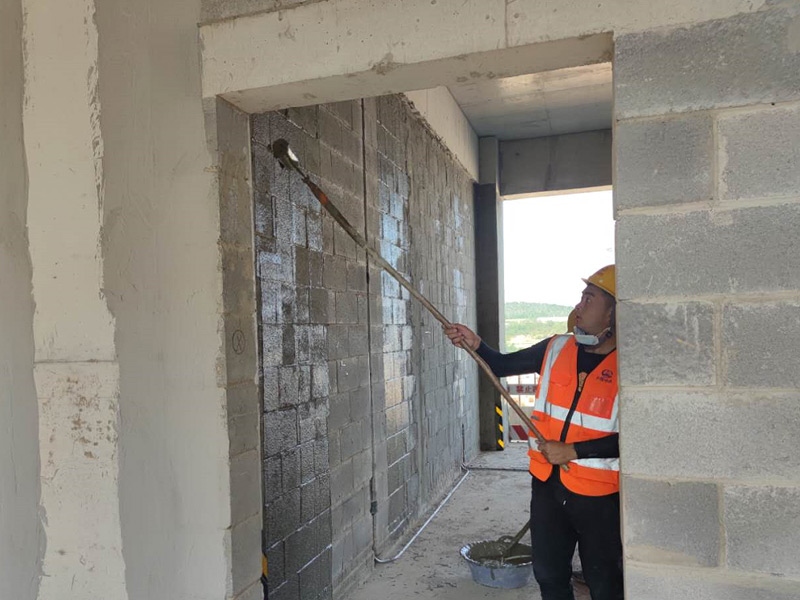 拉毛專用界面劑施工案例